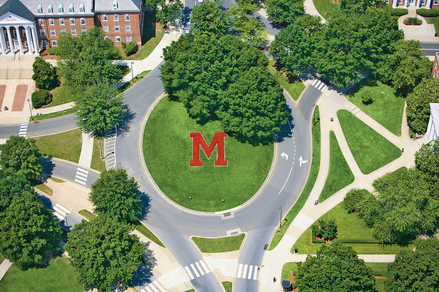 university of maryland campus view from above